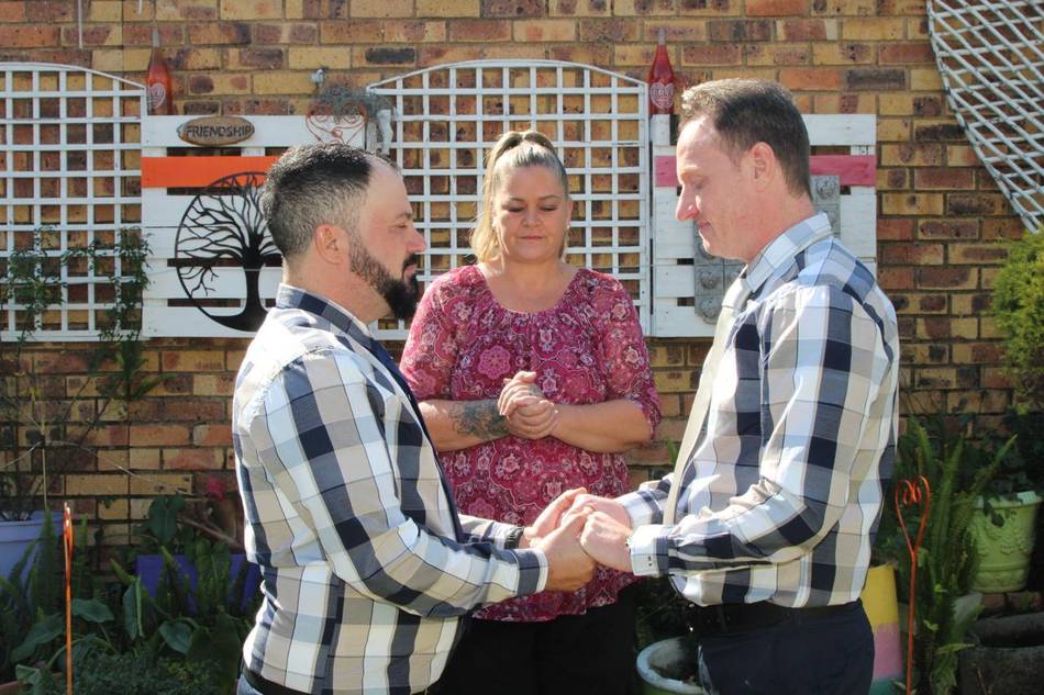 Great-a-tude wedding ceremony moment 12