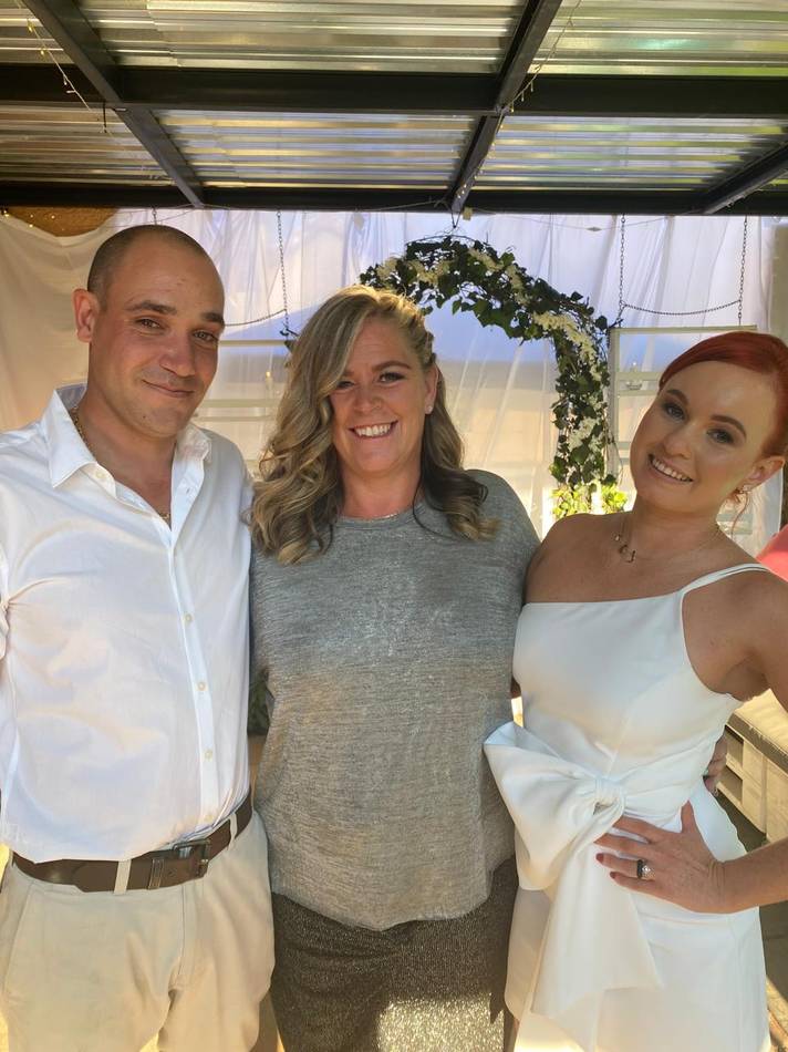 Great-a-tude wedding ceremony moment 14
