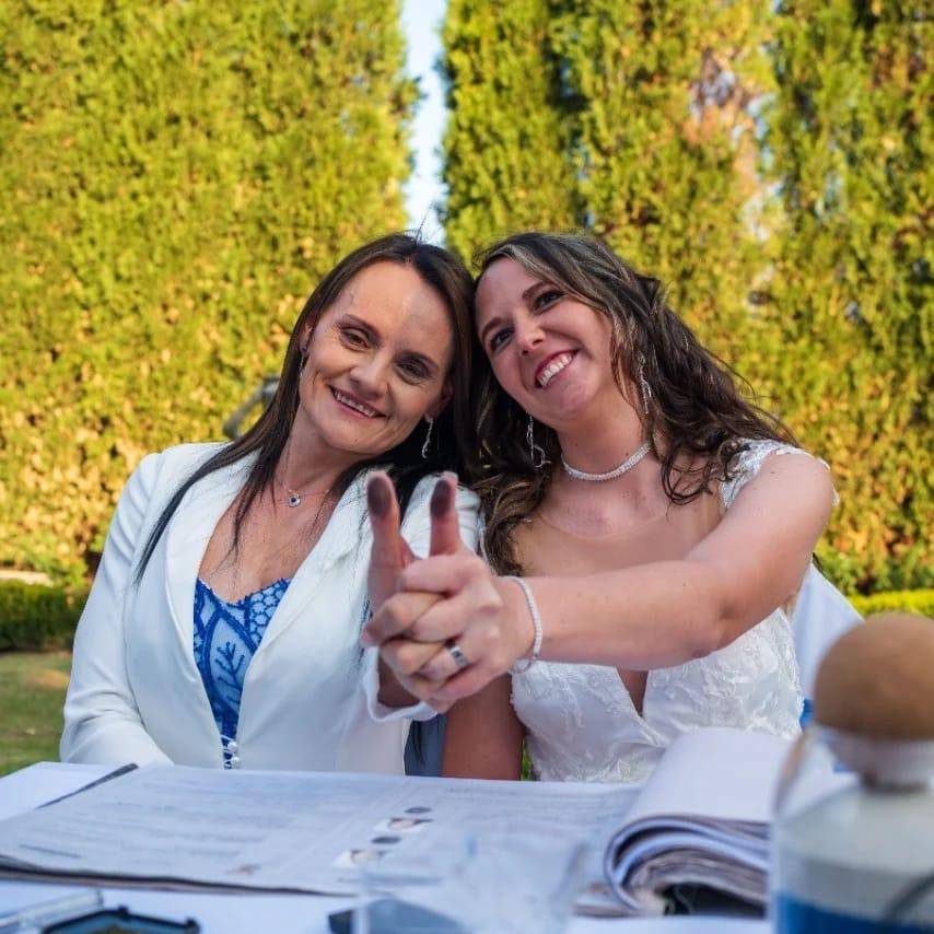Great-a-tude wedding ceremony moment 30