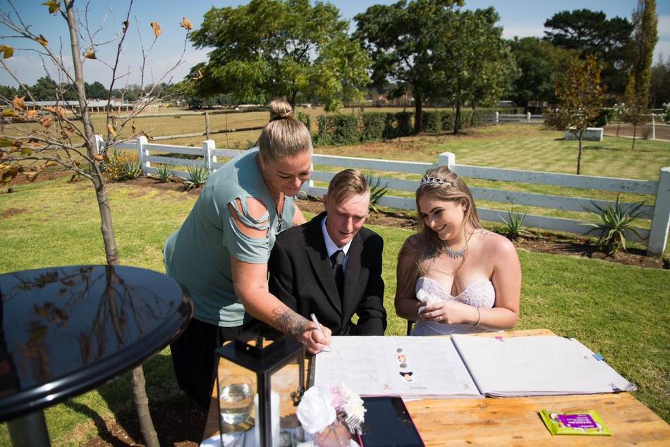 Great-a-tude wedding ceremony moment 32