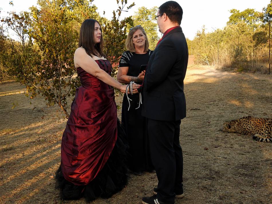 Great-a-tude wedding ceremony moment 33