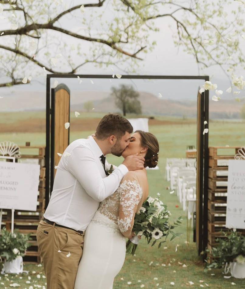 Great-a-tude wedding ceremony moment 34