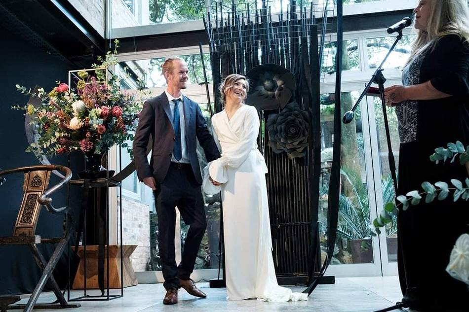 Great-a-tude wedding ceremony moment 38
