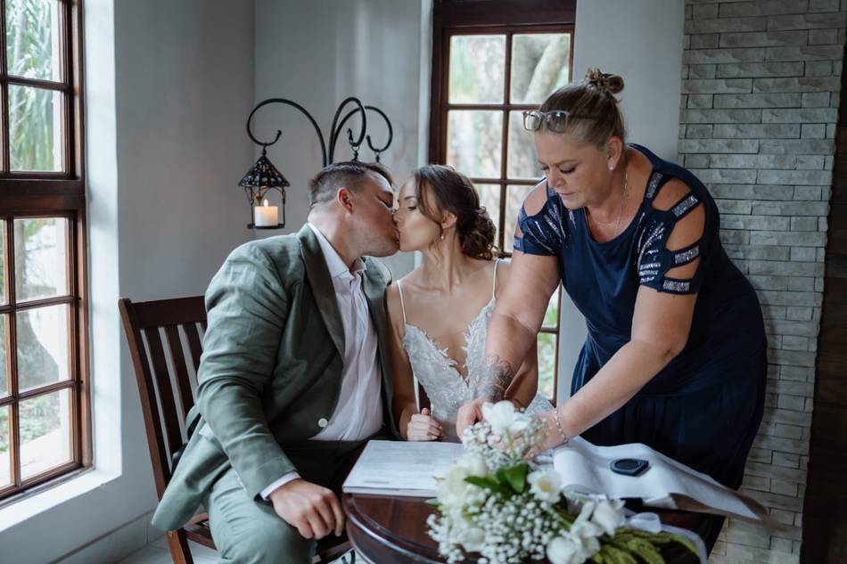 Great-a-tude wedding ceremony moment 7